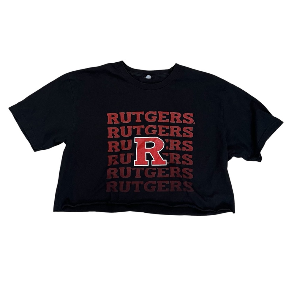 Rutgers Oversized Cropped Tee
